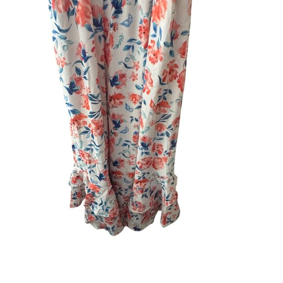 NWT Grace Karin Women's long floral Sleeveless Smocked dress.Size Small - Picture 9 of 11